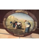 Tableau ancien Huile sur toile "Les Glaneuses" par Jean-François Millet