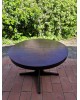 Table ronde avec rallonge Baumann pied central 1970