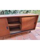 Enfilade scandinave portes coulissantes vintage pieds métal 1960