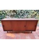 Enfilade scandinave portes coulissantes vintage pieds métal 1960