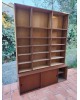 Enfilade Bibliothèque scandinave portes coulissantes vintage 1960