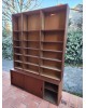 Enfilade Bibliothèque scandinave portes coulissantes vintage 1960