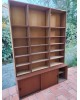 Enfilade Bibliothèque scandinave portes coulissantes vintage 1960