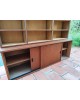 Enfilade Bibliothèque scandinave portes coulissantes vintage 1960