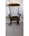 Rocking-chair bois massif vintage années 50-70